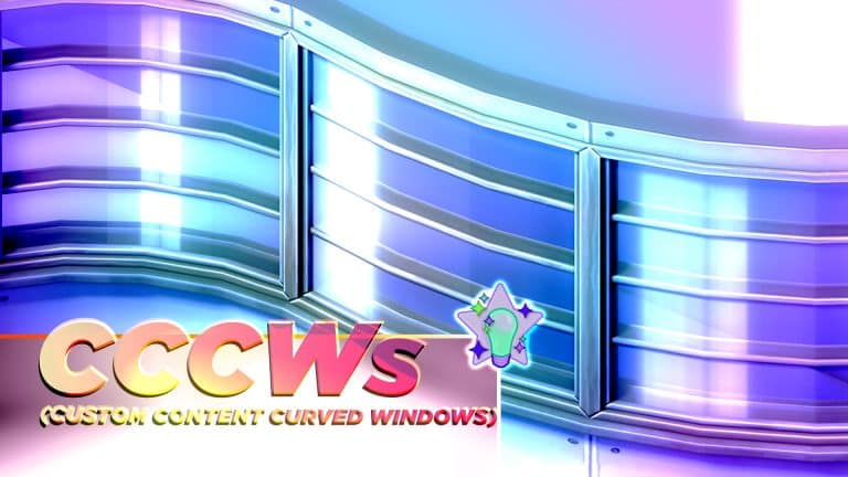 First Curved Windows CC for The Sims 4!