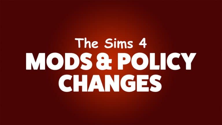 EA Makes The Sims 4 Mods Policy More Strict