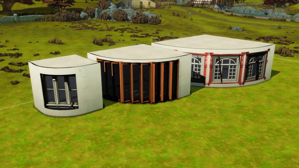 These curved windows weren't shown in the Moschino stuff trailer : r/thesims