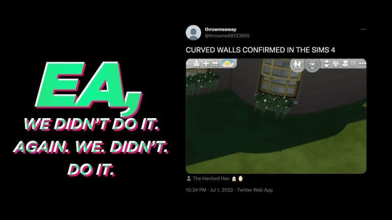It seems the Curved Walls Leak for The Sims 4 is Real