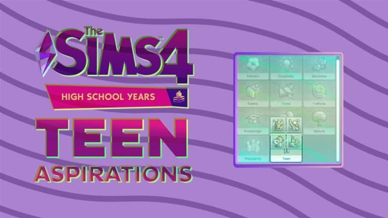 First Look at Teen Aspirations in The Sims 4 High School Years