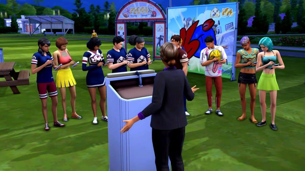 Joining the Football Team in The Sims 4 High School Years