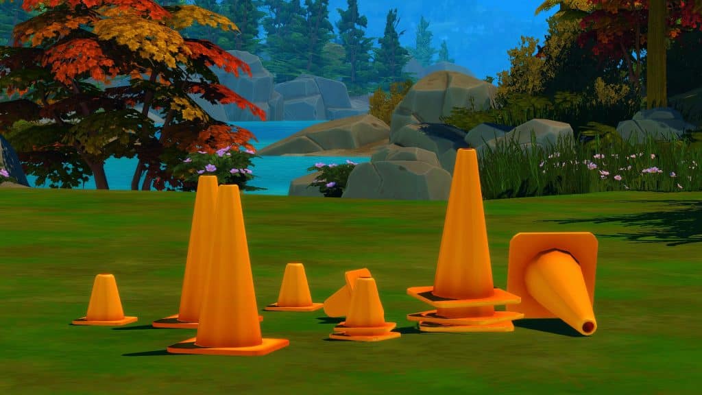 Traffic Cones in Sims 4