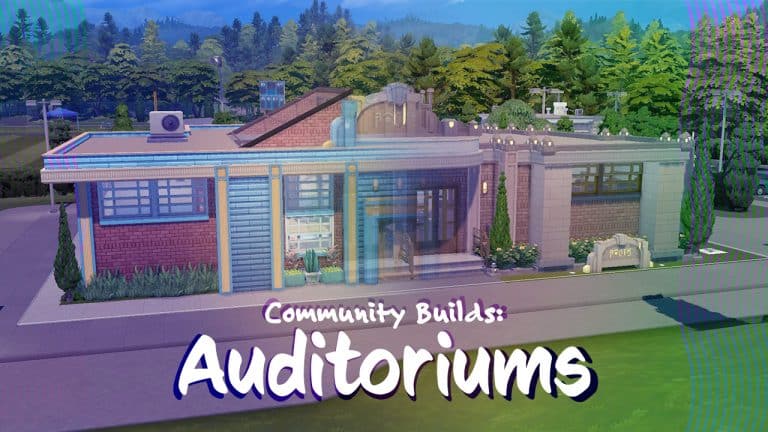Download New Auditorium Builds for The Sims 4 High School!