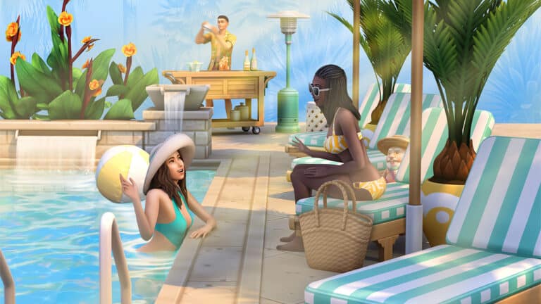 Elevate Your Pools with This Custom Sims 4 Poolside Lounge Pack!