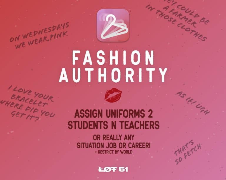 The Sims 4 Fashion Authority Mod lets you design Various Uniforms