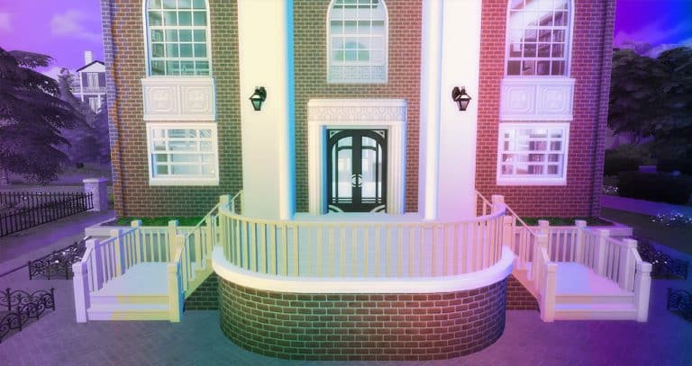 A Full Set of Matching CC Wood-Toned Stairs, Railing and Fences