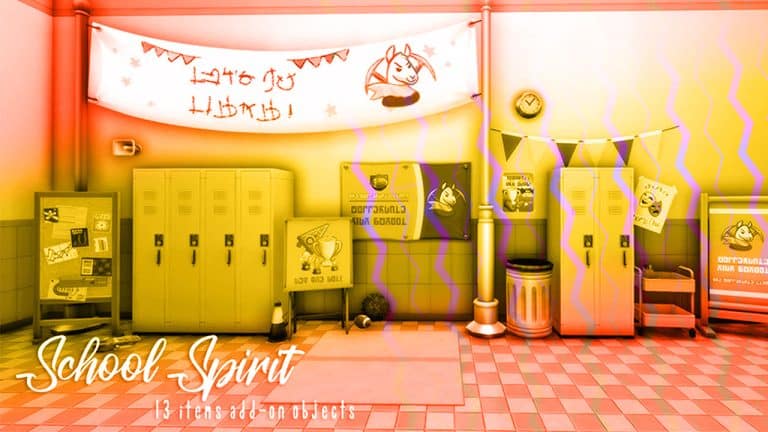 School Spirit Add-On CC Set for The Sims 4