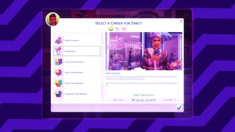 The Sims 4 High School Years: Simfluencer Career Guide