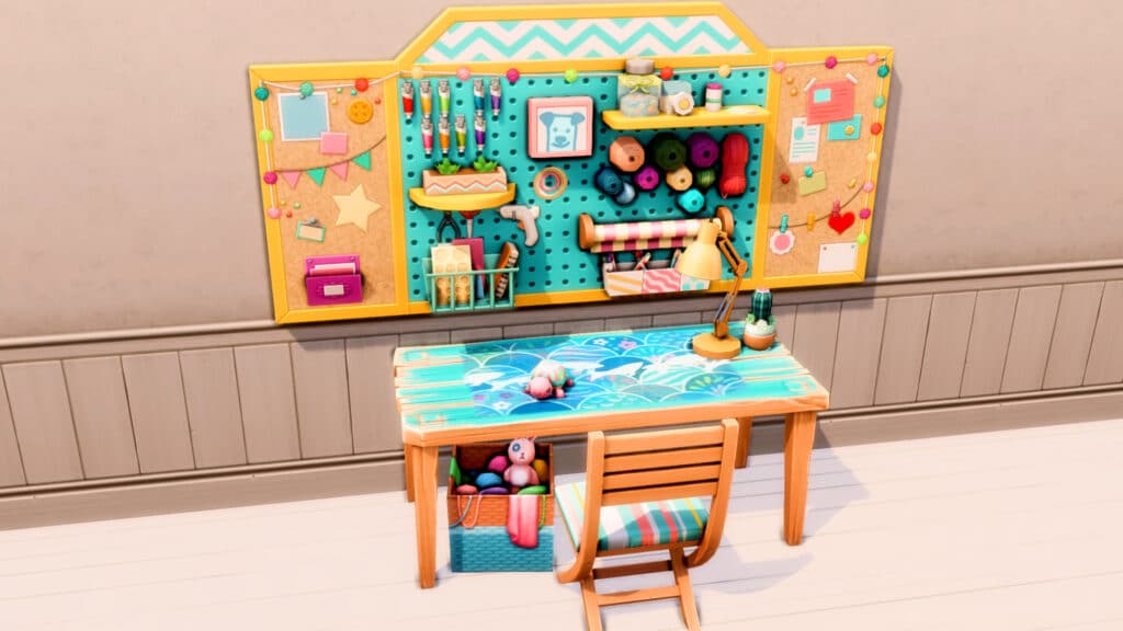 Customized Desk in The Sims 4