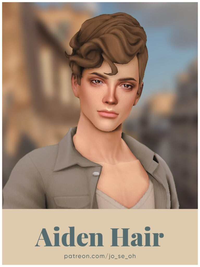 Sims 4 Hair CC: Aiden Hair