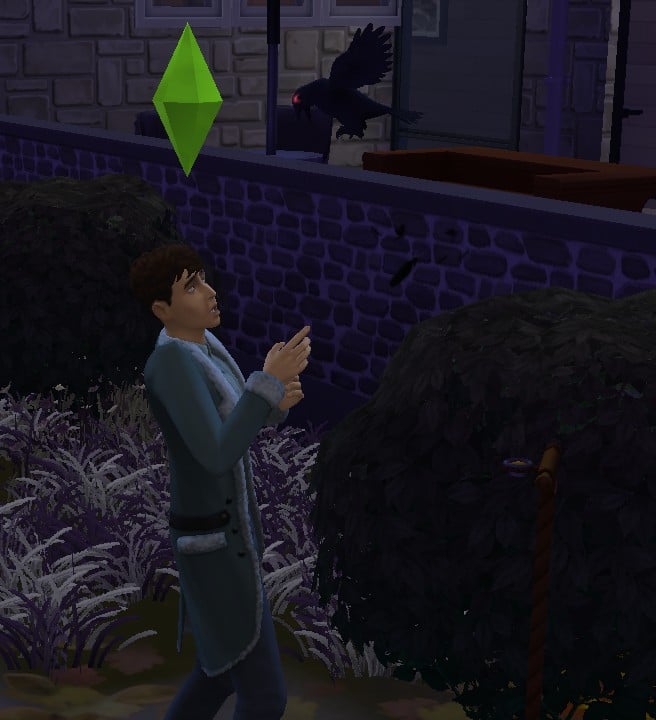 The Sims 4 Death types, murder of crows