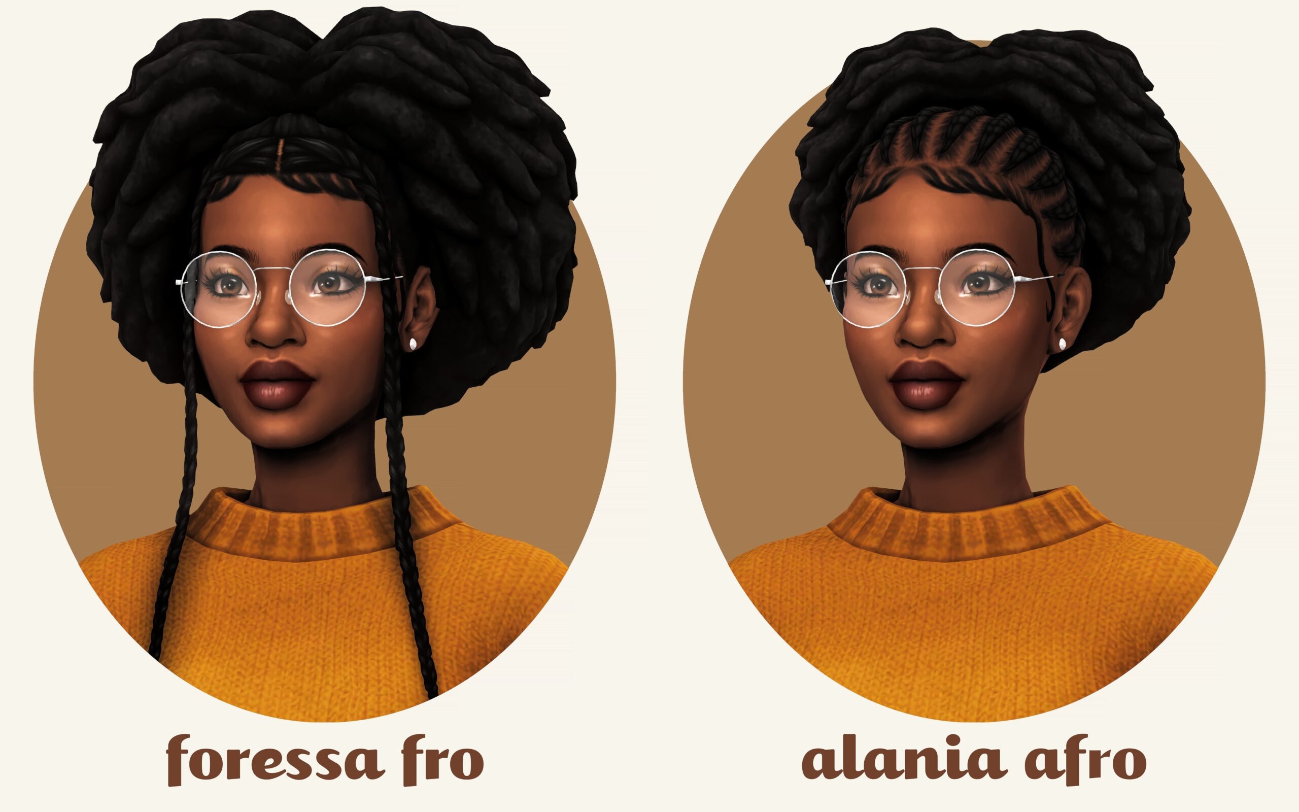 Black hair outlet sims 4