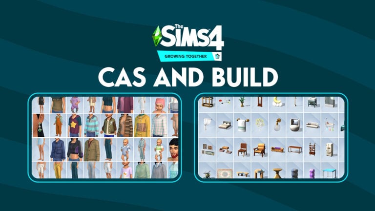 The Sims 4 Growing Together: Full List of CAS and Build Objects