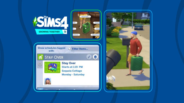 First Details of the Stay Over Event in The Sims 4 Growing Together