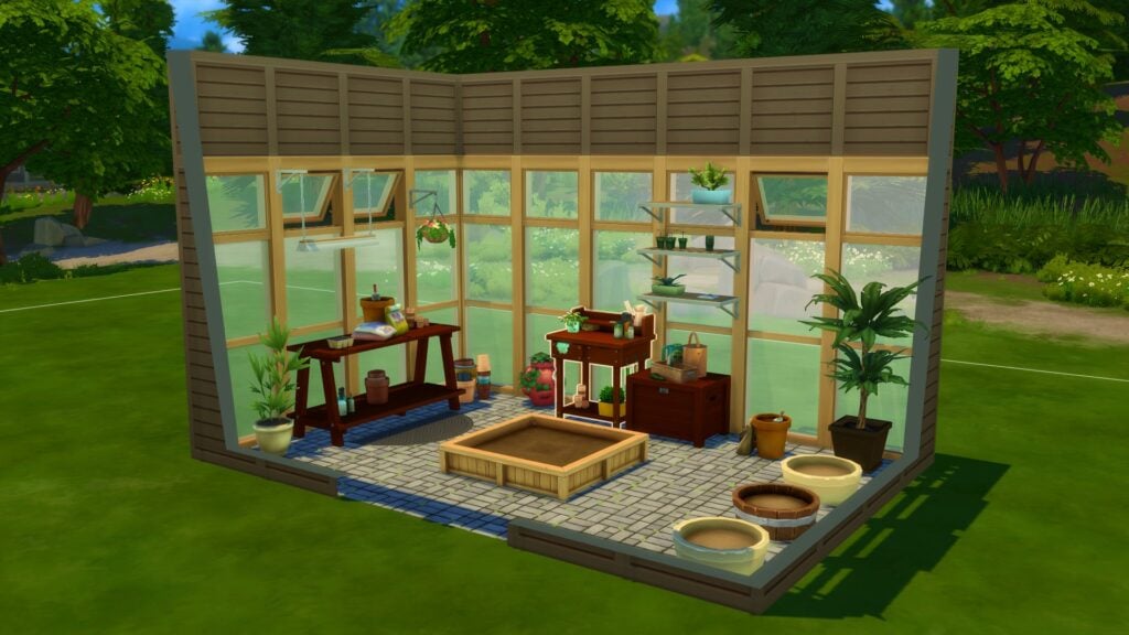 Gardener's Mansion - Sims 4 Greenhouse Haven Kit [No CC]