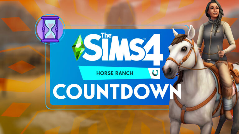 Countdown to the release of The Sims 4 Horse Ranch (PC & Consoles)