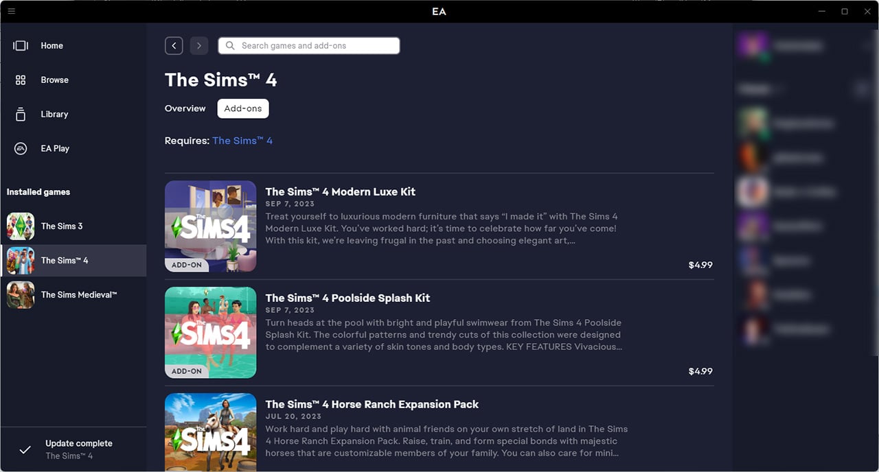 Comprar The Sims 4 Dine Out EA App