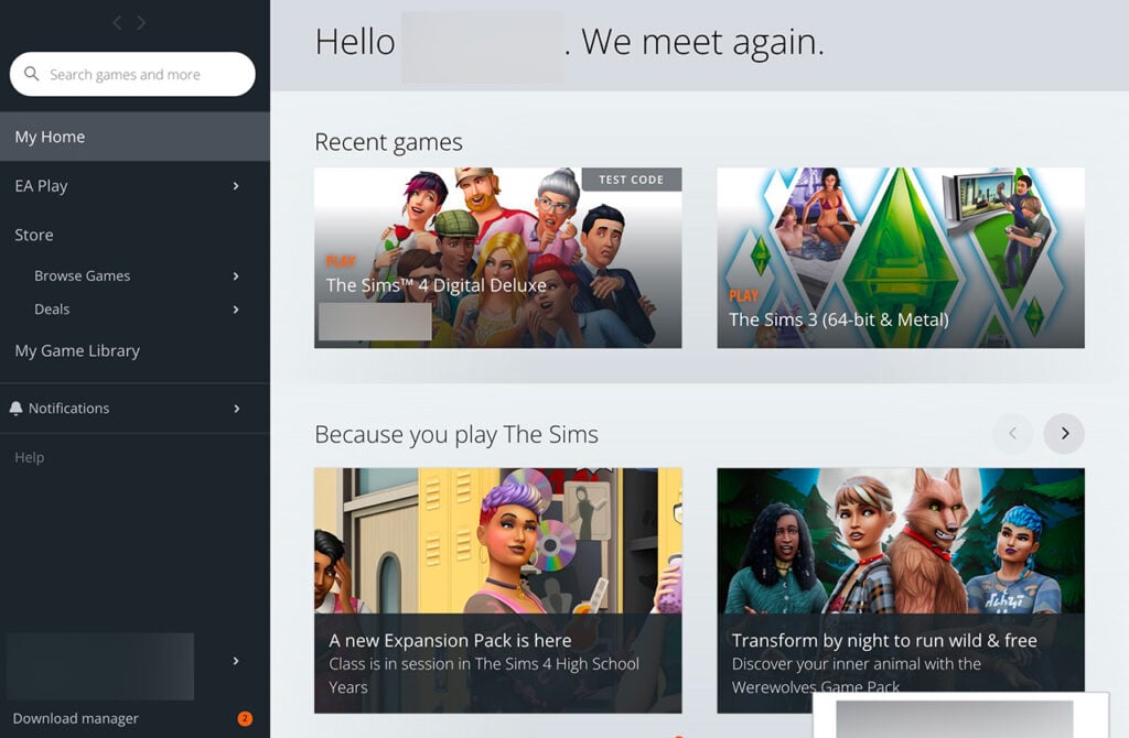 Download and play your games in Origin for Mac