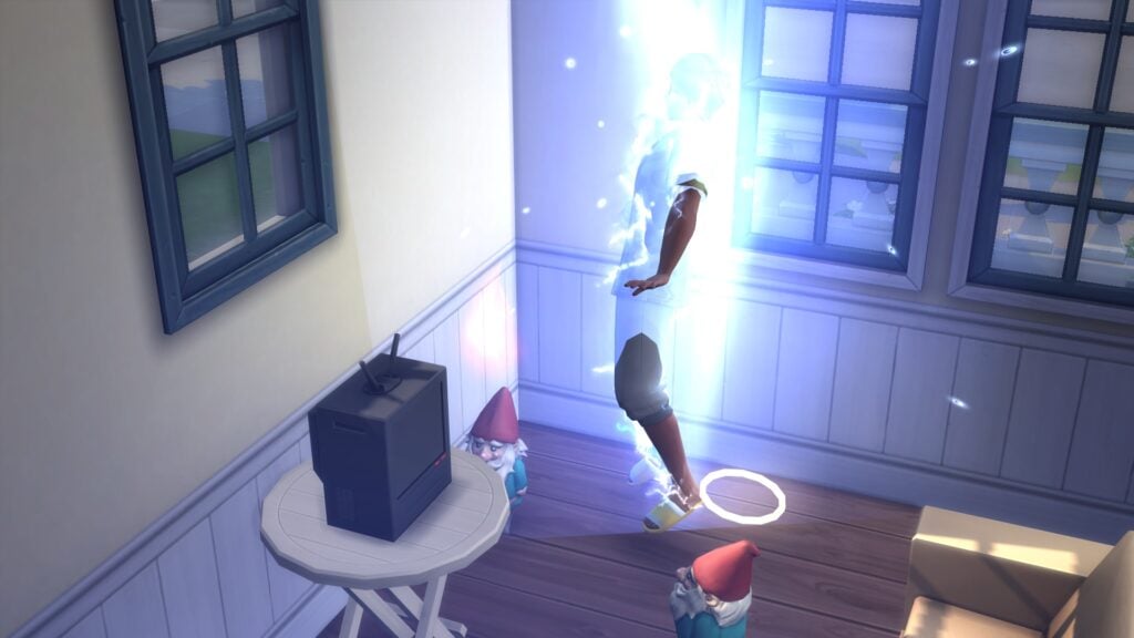 Appease The Gnomes in The Sims 4... Or Suffer the Consequences! 4 A Sim being punished by an angry gnome