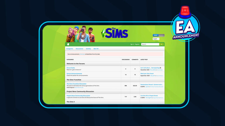 The Sims Forums: Important Information Regarding Upcoming Closure