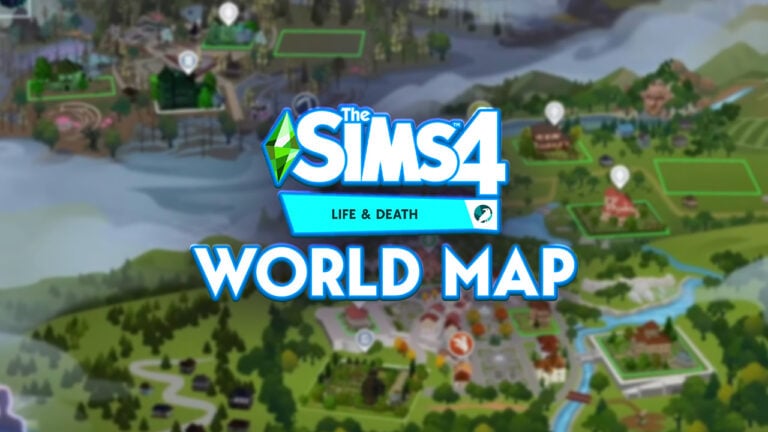 The Sims 4 Life & Death: Ravenwood World Map