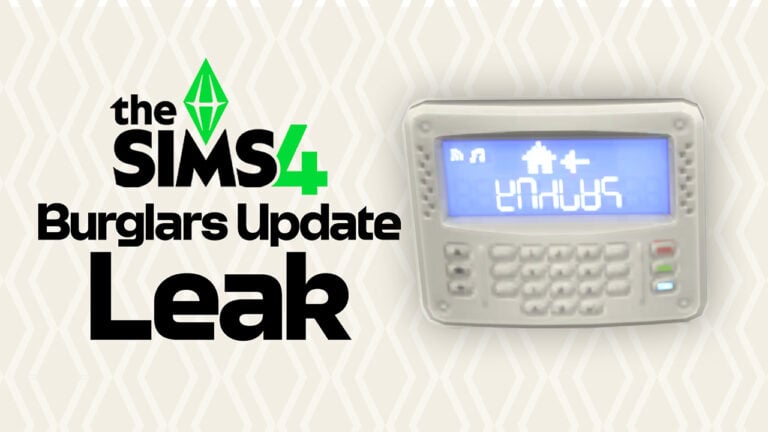 The Sims 4 Burglars Update Leak: First Look at Features