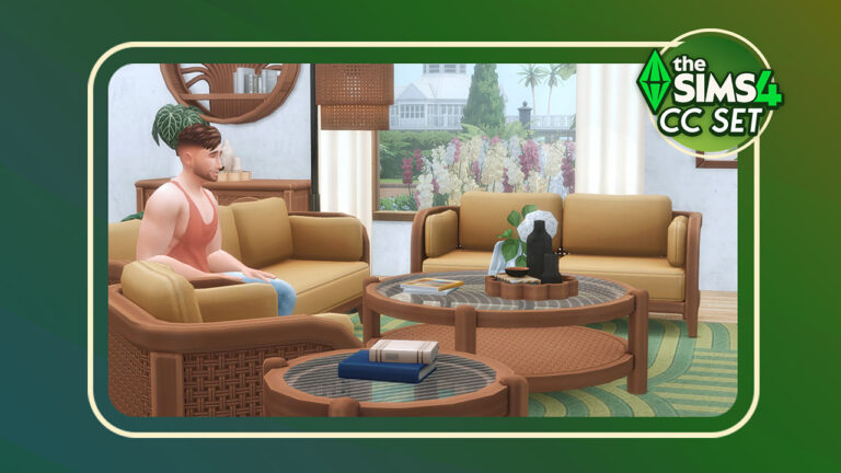 The Sims 4 Sohma CC Living Room Set By Peacemaker-IC: Full Review