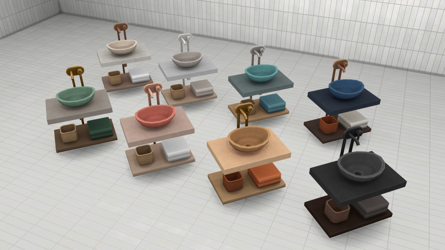 The Sims 4 Sleek Bathroom Kit Review