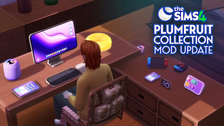 The Sims 4 Plumfruit Collection Mod: Brand New Phone and Gadgets Refresh