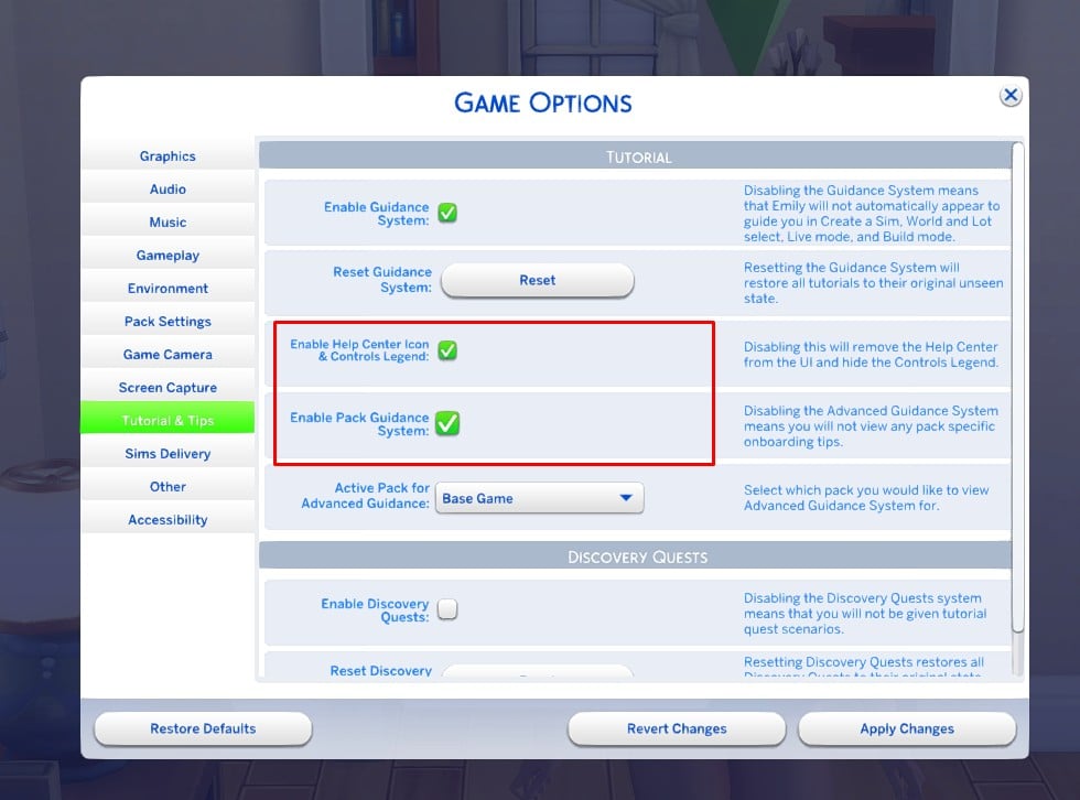 The New Sims 4 Control Overlay for PC and How to Disable It 5 Screenshot 13 1