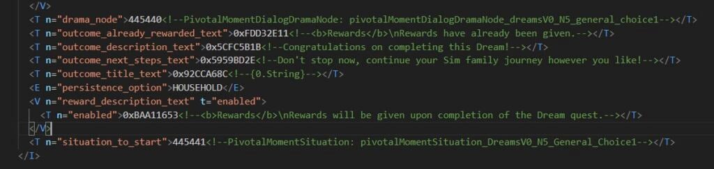The Sims 4 Dream Quests-Code, lowpolypancake