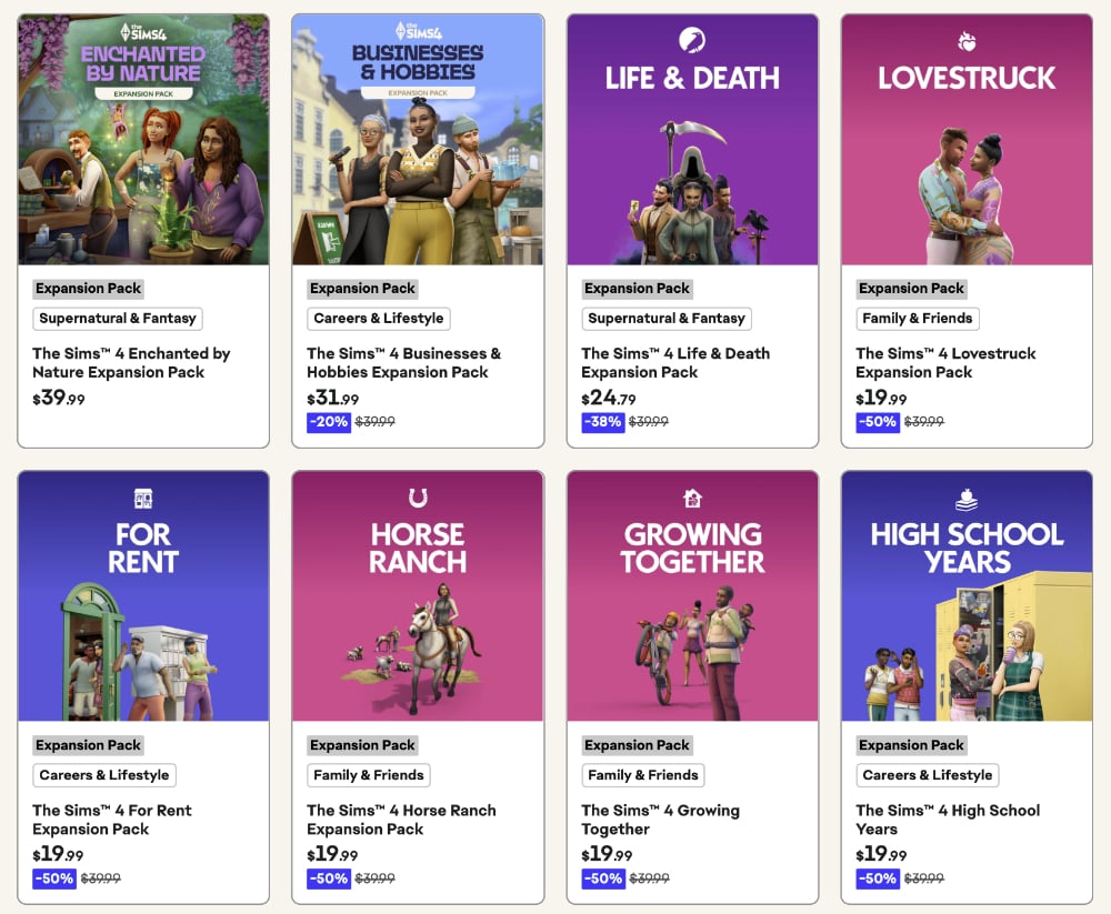 Deal Alert: Huge Savings During The Sims 4 Mid-Summer Sale! 3 Sims 4 Mid-Summer Sale expansion packs