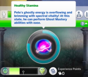 The Sims 4 Ghost Powers: Life and Death Occult Progression Guide 5 The Sims 4 Ghost Powers Life and Death- Healthy Stamina
