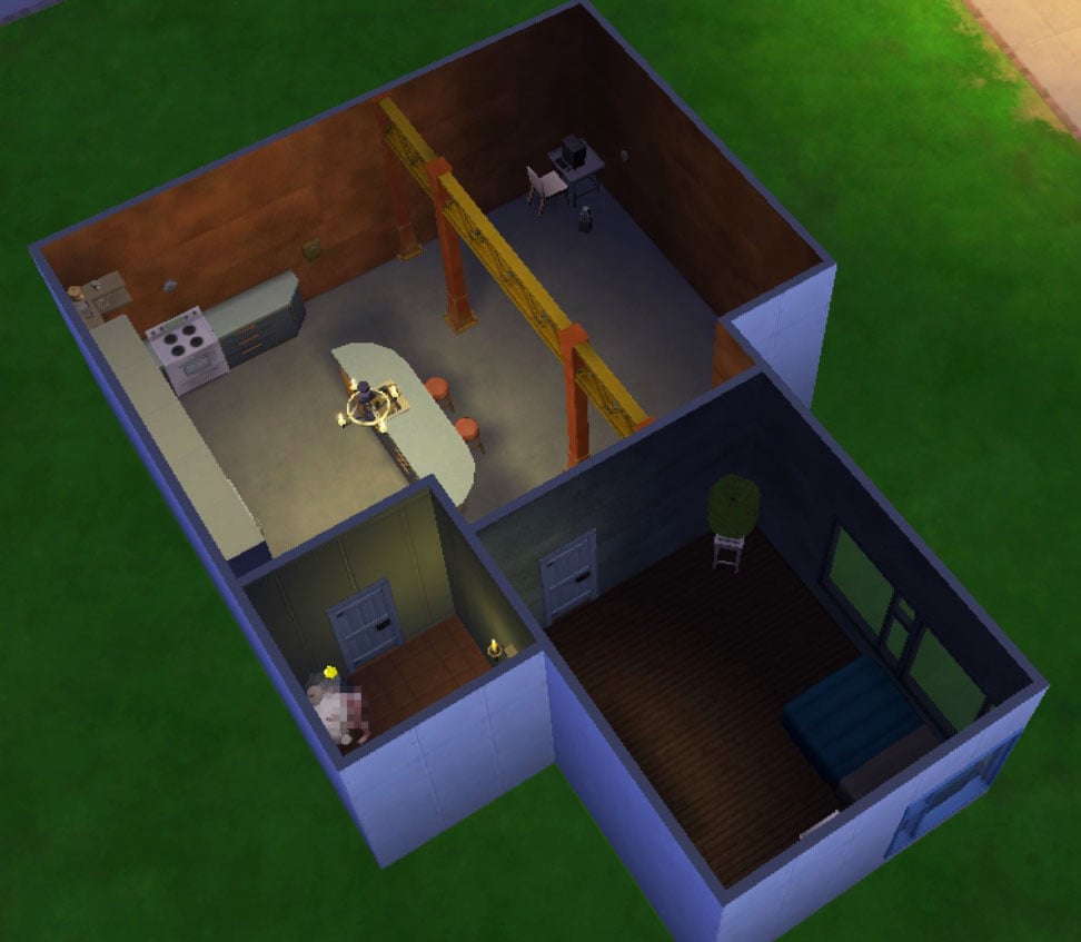 Let's Try The Sims 4 One Tile Box Challenge (Rules & Playthrough) 17 One Tile Box Challenge- Bedroom expansion