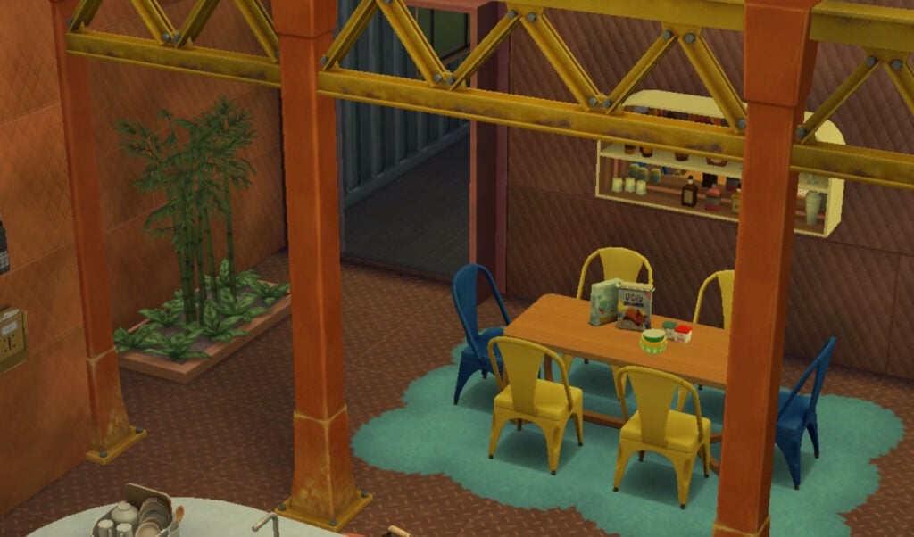 Let's Try The Sims 4 One Tile Box Challenge (Rules & Playthrough) 24 One Tile Box Challenge- Dining Room