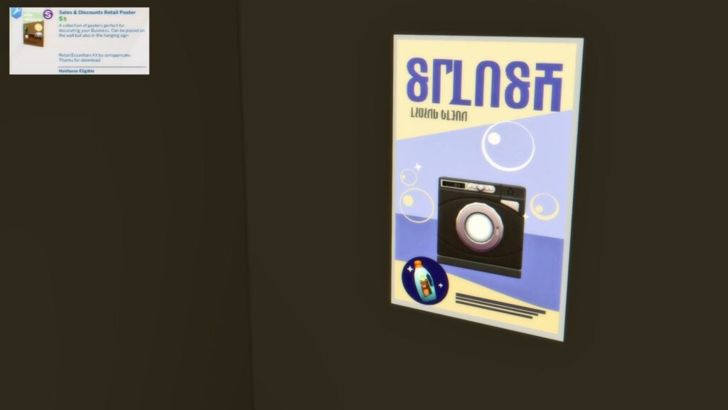 Sims 4 Retail Essentials CC Set Poster