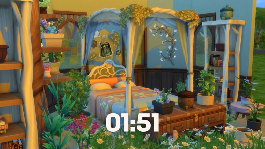 Over 100 Screens from The Sims 4 Enchanted by Nature Reveal 2 sims 4 enchanted by nature reveal screens countdown. Fairy bedroom slowly going from inside to outside.