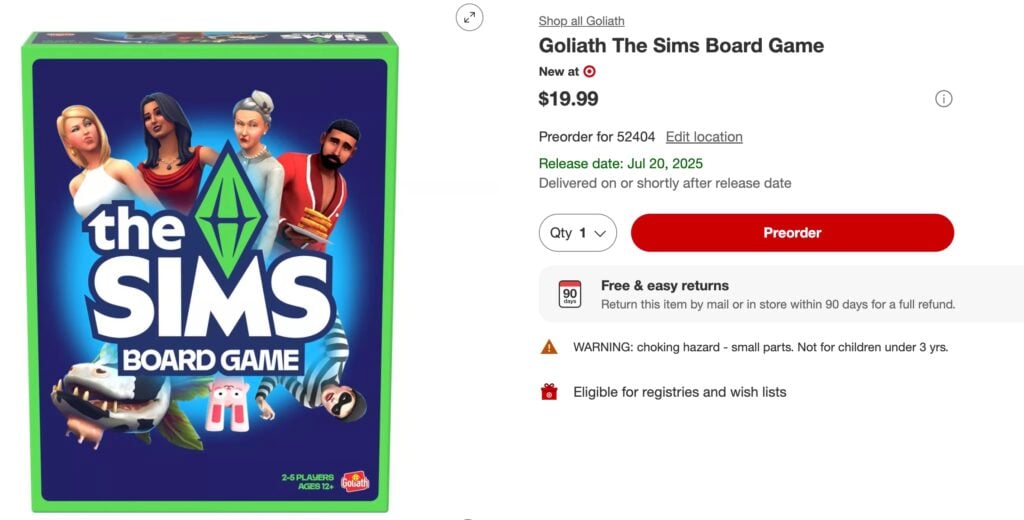 The Sims Board Game: Gameplay Review & Release Date 15 Target listing for the sims board game