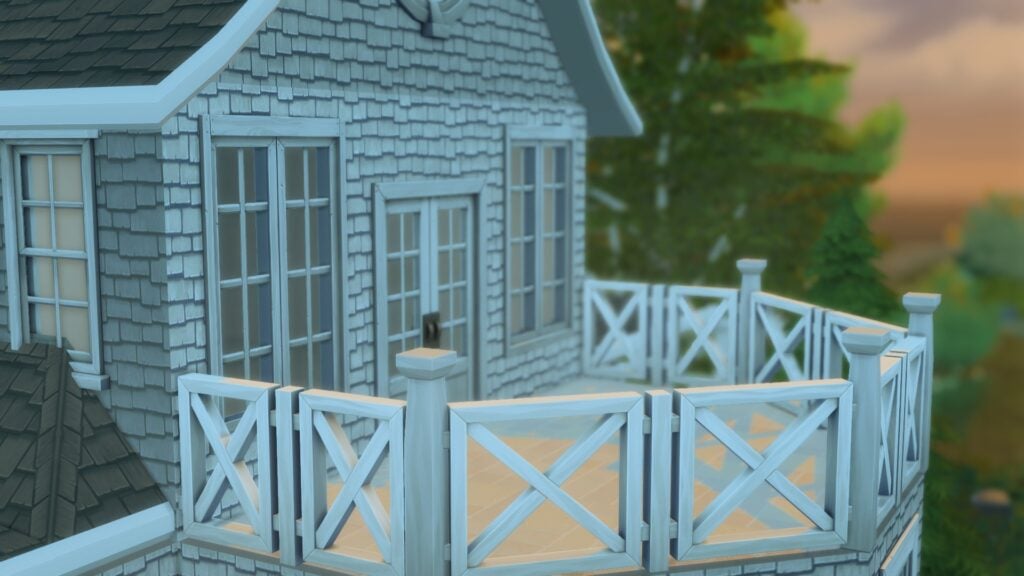 The Sims 4 Cape Cod Architecture: It's a Shore Thing 3 Exterior balcony view