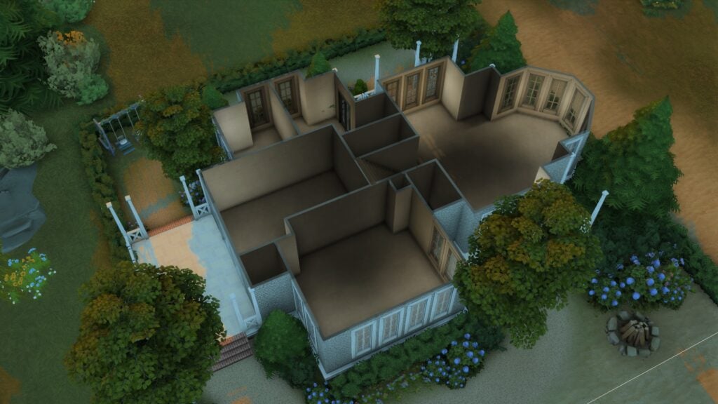 The Sims 4 Cape Cod Architecture: It's a Shore Thing 9 Ground floor plan