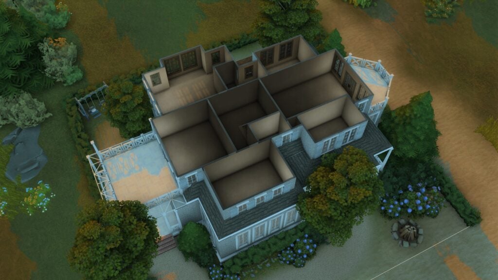 The Sims 4 Cape Cod Architecture: It's a Shore Thing 10 First floor plan