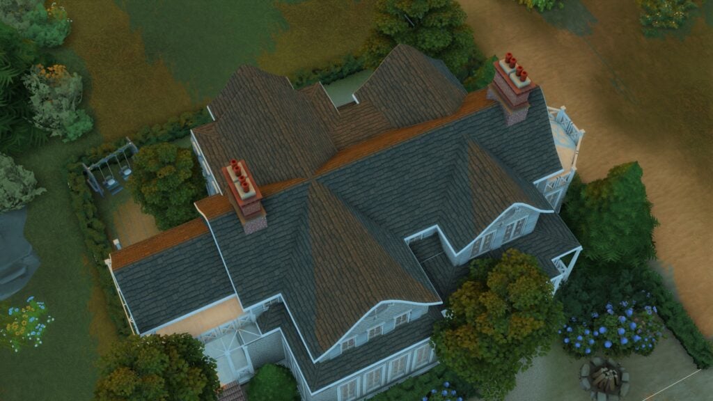 The Sims 4 Cape Cod Architecture: It's a Shore Thing 11 Roof plan