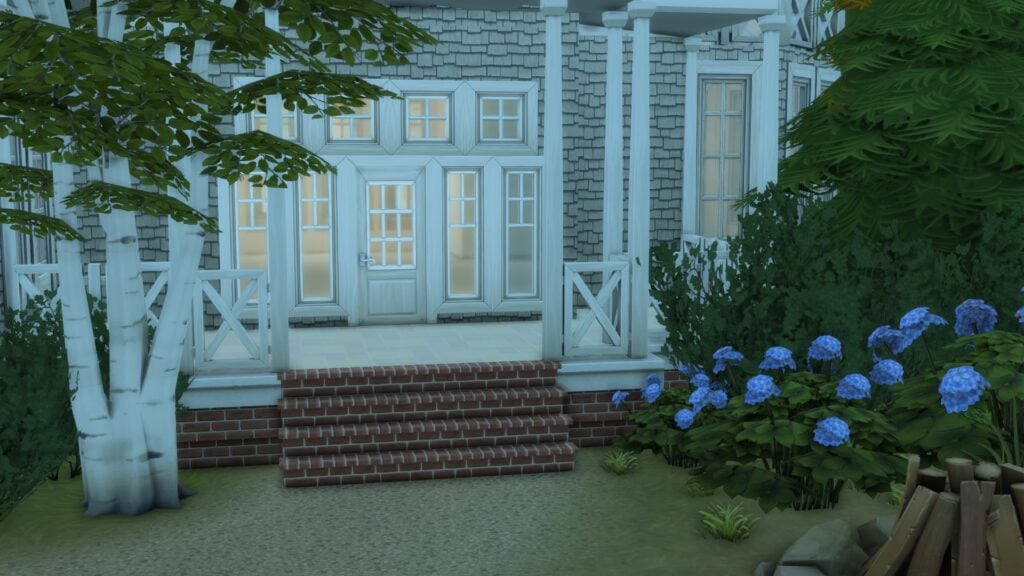 The Sims 4 Cape Cod Architecture: It's a Shore Thing 12 Exterior entrance