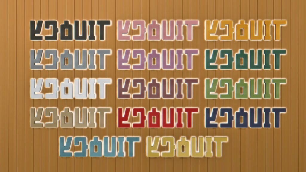 Sims 4 Retail Essentials CC Set Biz Sign Swatches
