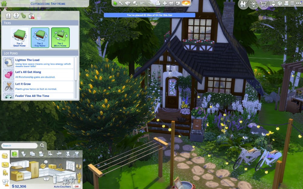 Tiny home UI