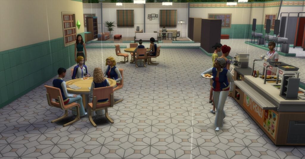 The Sims 4 Indoor Weather Bug to be Fixed in Next Patch 4 The Sims 4 Indoor Weather Bug in action in Copperdale High School