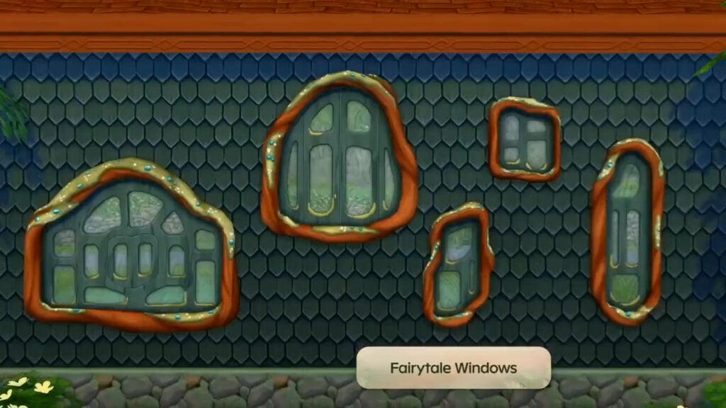Build to Bloom: The Sims 4 Solarpunk Architecture 10 Different sized windows on a wall with the same colour swatch