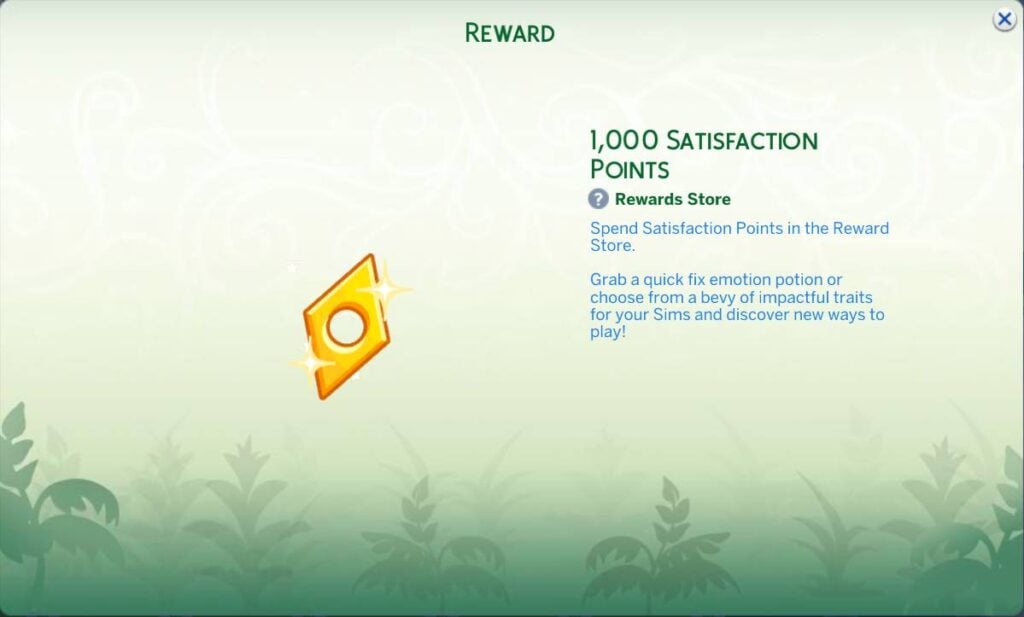 The Sims 4 Nature's Calling Event Week 4 Guide 46 1000 sat points
