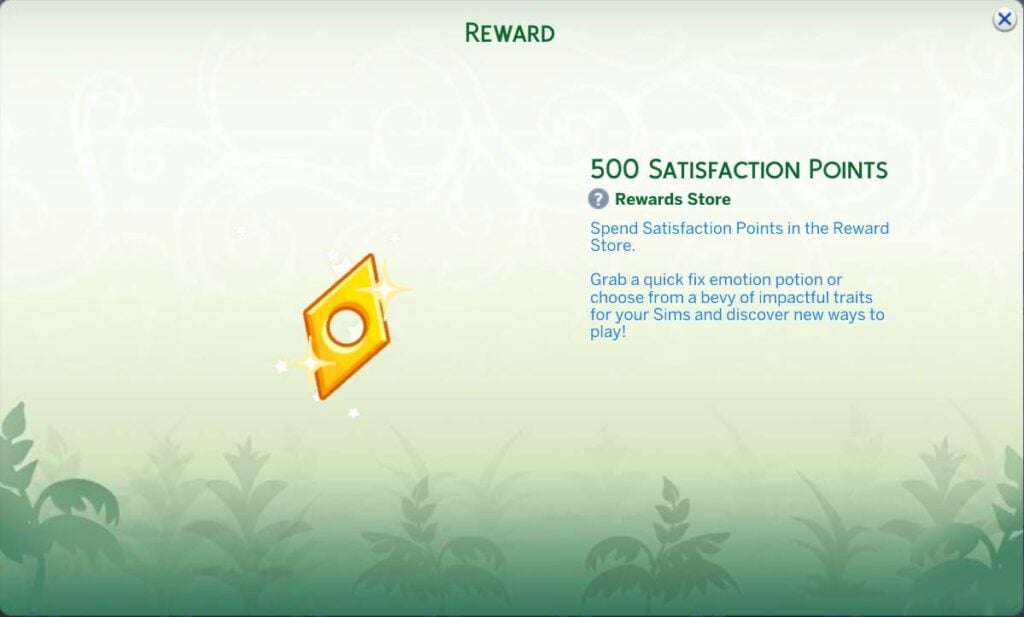 The Sims 4 Nature's Calling Event Week 4 Guide 45 500 sat poits
